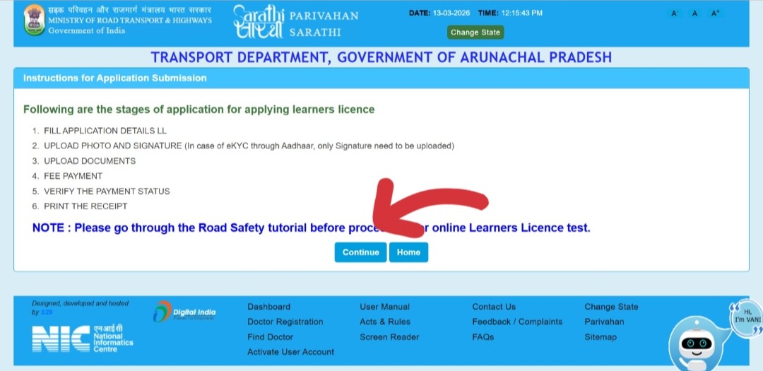 Upload NOC documents on Vahan portal